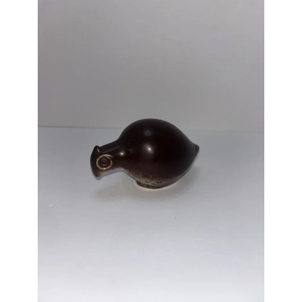 Vtg Howard Pierce Ceramic Quail Family Replacement‎ Brown & Tan Speckled MCM